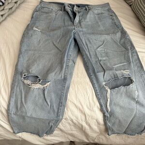 Express Super High Mom Jeans